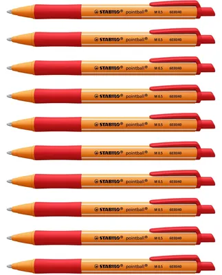 Image de STABILO pointball Rouge Stylo à bille rétractable avec clip 1 pièce(s)