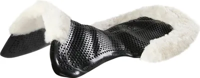 Obrázek produktu pro Acavallo Terapeutická gelová podložka Eco-Wool Just Gel, velikost: L, barva: černá/přírodní
