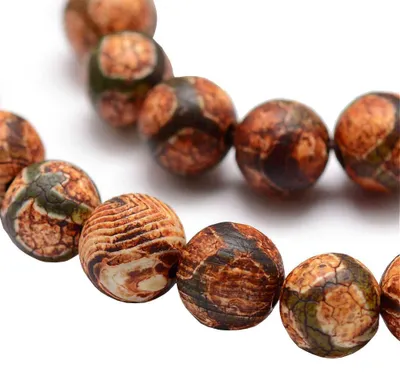 Productafbeelding van Boeddha-stenen kralen - 12 stuks - voor sieraden maken - 8 mm bolvormig