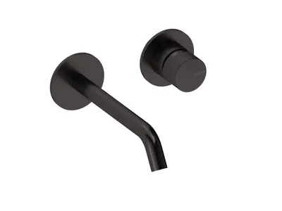 Produktbild von SANYCCES LOOP K ColdOpen Wand-Waschtischarmatur Unterputz mit 18 cm Ausladung inkl. Unterputz-Einbaukörper, schwarz metallisch