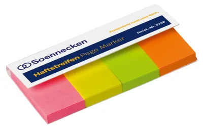 Produktbild von Haftstreifen Page Marker 5788 20x50mm f. sortiert 200 Blatt Packung mit 90 Stück