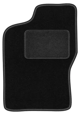 Image de Tapis conducteur en moquette pour Fiat Cinquecento 1991-1998 (à hayon) – 1 pièce, noir, sur mesure – Wielganizator LUX