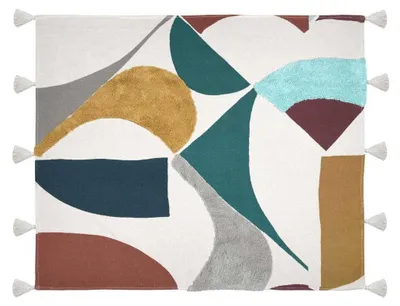 Produktbild von Bunte Tagesdecke aus Baumwoll 125 x 150 cm