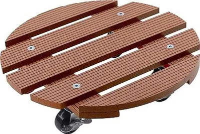 Produktbild von Famanu Pflanzenroller mit stabilem Design - Naturholzoptik