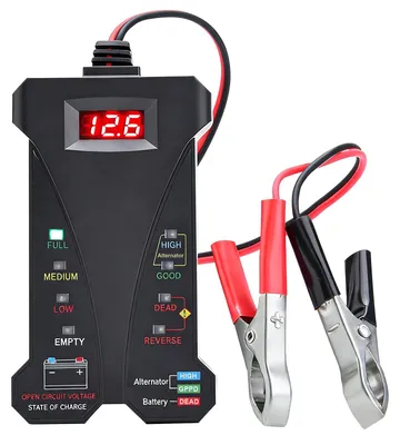 Zdjęcie produktu dla Cyfrowy tester akumulatorów 12V do pojazdów