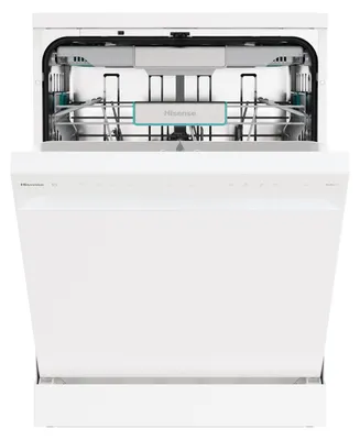 Produktbild von Hisense HS673A90W, Freistehend, Standardgröße (60 cm), Weiß, Weiß, Berührung, LED