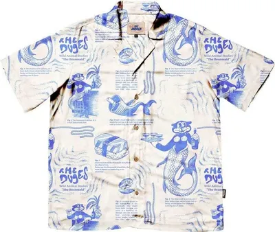 Immagine prodotto di Camicia a maniche corte da uomo The Dudes Bearmaid Hawaiian Shirt multicolor S
