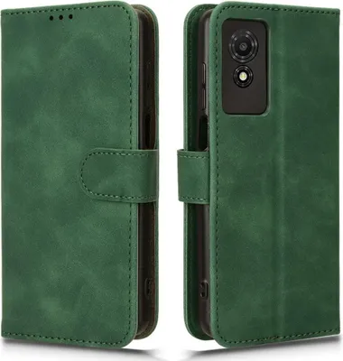 Produktbild von TCL 501 Hülle - Coverup Klapphülle - Grün
