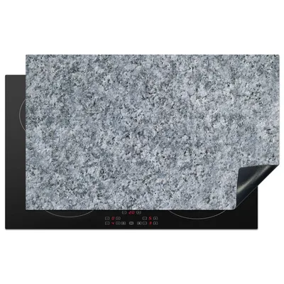 Produktbild von KitchenYeah© Herdabdeckplatte Granit - Stein - Muster - Design - Grau , 83x51cm, Küche Deko, Glaskeramikkochfeld Herdabdeckung, Abdeckplatte fùr Kochfeld