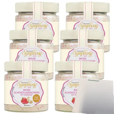 Produktbild von Brinkers Weiße Schokoladencreme Erdbeere VPE (6x270g Glas) + usy Block