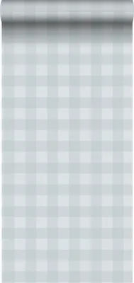 Produktbild von Sanders & Sanders Tapete Karomuster Hellblau 53 cm x 10.05 m