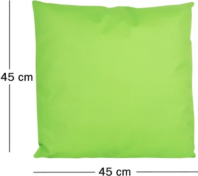 Produktbild von JACK 1x 45x45cm Outdoor Lounge Kissen Dekokissen inkl. Füllung Wasserabweisend Sitzkissen Garten Stuhl Lotus Effekt, Farbe:Grün