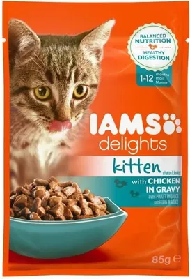 Produktbild von IAMS CAT Junior Huhn in Sauce (85 g)