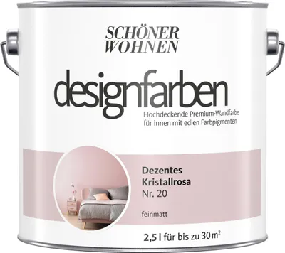 Produktbild von Schöner Wohnen Designfarben 2,5 Ltr. Dezentes Kristallrosa Nr. 20