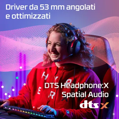 Obrázok produktu pre Cloud III – herná náhlavná súprava (čierna), Kábel, 10 - 21000 Hz, Hranie, 308 g, Slúchadlá s mikrofónom, Čierna