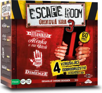 Obrázek produktu pro Úniková místnost 3: Úniková hra - 4 scénáře