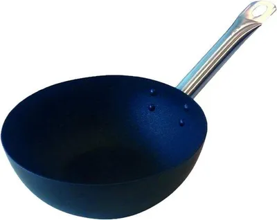 Obrázok produktu pre 20 cm wok z uhlíkovej ocele s nepriľnavým povrchom, vhodný na indukčné varné dosky