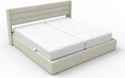 Obrázek produktu pro HOME DELUXE LED postel – 200 x 200 cm, béžová | Čalouněná postel s osvětlením