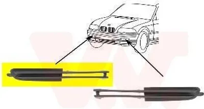 Produktbild von VAN WEZEL Zierleiste Stoßfänger Vorne Rechts für BMW 3 Limousine (E46) 3 Touring (E46)