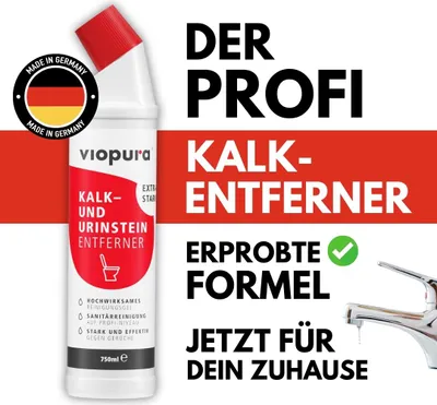 Produktbild von viopura Kalkreiniger EXTRA STARK Kalkentferner 750 ml