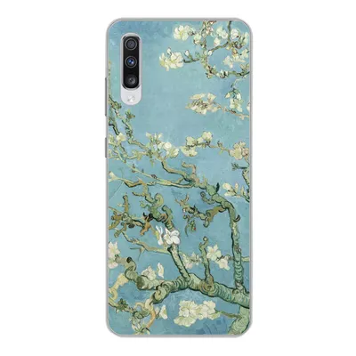 Produktbild von MuchoWow® Handyhülle Schutzhülle Hülle für Samsung Galaxy A70 Mandelblüte - Van Gogh - Kunst Silikon Softcase Handy Hülle - Schutzhaube