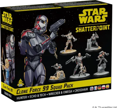 Immagine prodotto di Star Wars Shatterpoint Forza dei cloni 99 Squad Pack