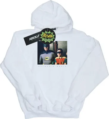 Produktbild von DC Comics - "Batman TV Series Dynamic Duo" Kapuzenpullover für Herren BI5475 (XL) (Weiß)