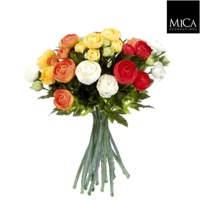Image de Bouquet de renoncules orange - 35 x 26 cm