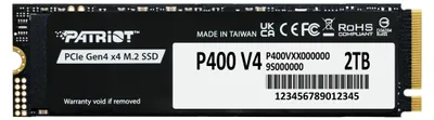 Immagine prodotto di Patriot SSD 2TB P400 V4 6200/5200 MB/s M.2 PCIe Gen4 x4 NVMe 2.0