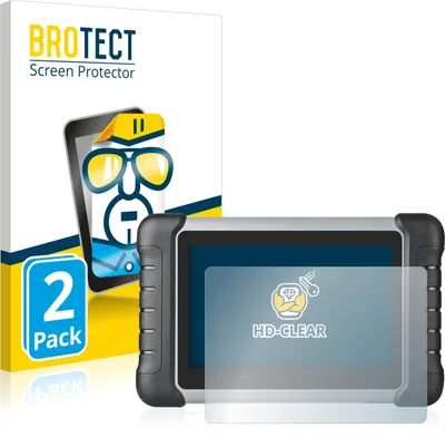 Produktbild von 2x Für Autel MaxiCOM MK808/ PRO MP808TS Schutzfolie BROTECT Displayschutz Display Schutz Folie Klar Transparent