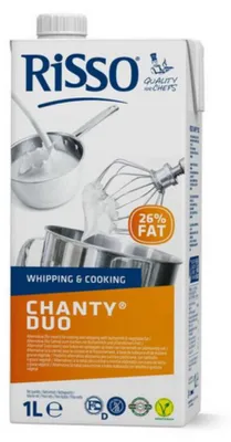 Obrázek produktu pro Risso Chanty Duo Náhrada smetany na vaření Vegetariánská košer halal 1000ml