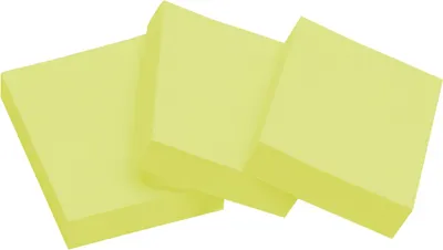 Produktbild von DONAU 7585001-11 Haftnotizen - 38 x 51 mm, 100 Blatt, gelb, 3 Blöcke