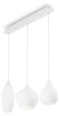 Produktbild von Hängeleuchte Modern Soft Metal Weiß 3 Lichter E14