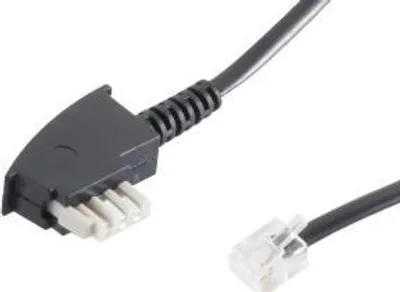 Produktbild von Telefonkabel, 3m, TAE N-Stecker / RJ11 Modular-Stecker 6/2