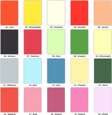 Produktbild von 2x20 Blatt Caribic Buntpapier DIN A4 zwanzig verschiedene Farben Briefpapier Bastelpapier