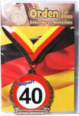 Produktbild von Orden 40 auf Karte zum480. Geburtstag