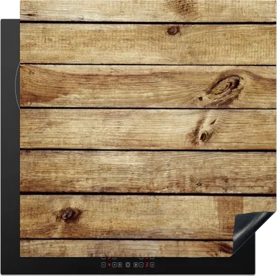 Produktbild von KitchenYeah© Herdabdeckplatte Holz - Bohlen - Struktur , 78x78cm, Küche Deko, Glaskeramikkochfeld Herdabdeckung, Abdeckplatte fùr Kochfeld