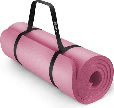 Produktbild von Fitnessmatte, Yogamatte, Pilates-Trainingsmatte – für Sport und Entspannung – , aus NBR-Schaum – 185 x 60 cm – Blau