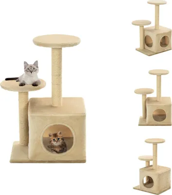 Image de vidaXL Arbre à chat Sisal 60 cm Beige - Arbres à chats