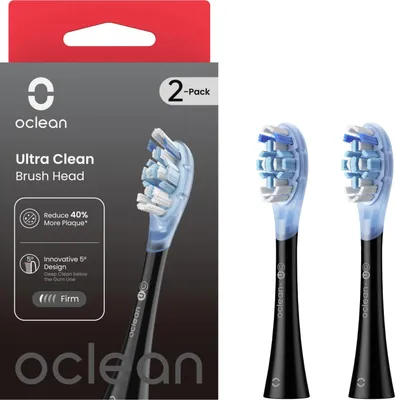 Zdjęcie produktu dla OCLEAN Ultra clean czarna szczoteczka do zębów 2-pak