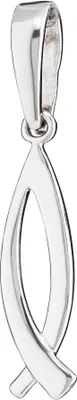 Produktbild von Kettenanhänger ICHTHYS  christliches Fisch-Symbol 925 Silber Silberanhänger