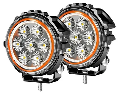 Productafbeelding van Werkverlichting, schijnwerper, hoge lichtopbrengst, 2 stuks, 10 cm rond