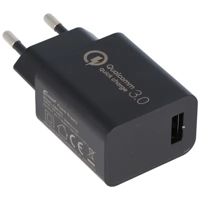 Zdjęcie produktu dla Ultraszybkie ładowanie, zasilanie USB QC3.0 5V 3A, 9V 2A i 12V 1.5A DBS15Q Quick Charge 18W