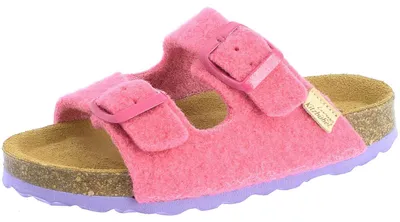 Produktbild von Living Kitzbühel Wooly Wonder Mädchen Pantolette mit Tieffußbett Pink (Sweet Coral), 4871-327