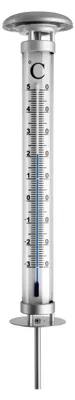 Produktbild von Analoges Gartenthermometer SOLINO mit Solarbeleuchtung, 12.2057.54, TFA Dostmann