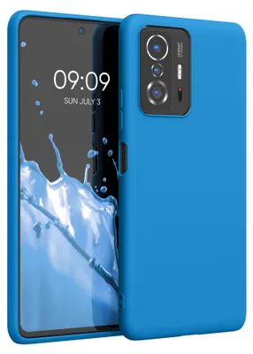 Produktbild von kwmobile Handyhülle für Xiaomi 11T / 11T Pro Hülle - TPU Case - Kabelloses Laden - Schutzhülle Cover in Karibikblau