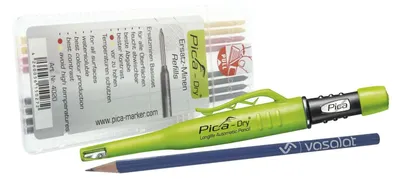 Produktbild von Pica Tieflochmarker - Pica-Set - Dry Longlife Stift 3030 mit 8 Ersatzminen graph