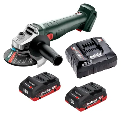 Obrázok produktu pre Akumulátorová uhlová brúska Metabo W 18 7-125 18 V 125 mm + 2x akumulátor LiHD 4,0 Ah + nabíjačka
