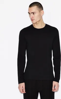 Produktbild von Armani Exchange 8nzm77_zja5z Langarm-t-shirt Schwarz XL Mann Schwarz XL