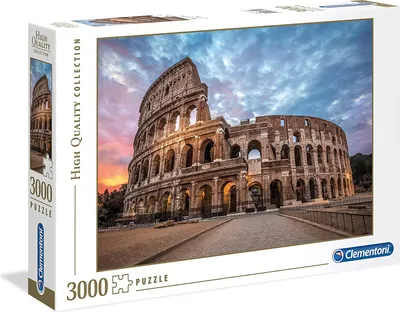 Produktbild von Clementoni Puzzle Sonnenaufgang über dem Kolosseum, 3000 Teile, bunt, für die ganze Familie, 118,4 x 84,5 cm, Pappe, High Quality Collection